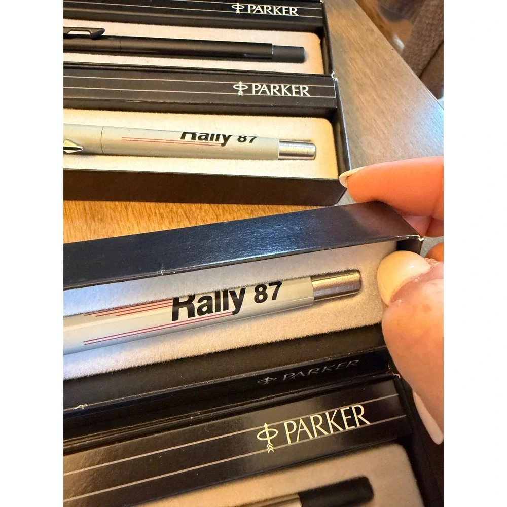 Vintage Parker Vector Rollerball Pen Lot of 4* Rally 87 Summit Black Grey Boxed